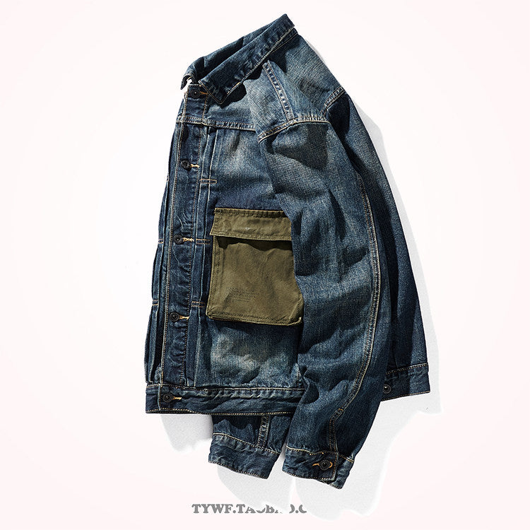 Mens Retro Denim Work Jacket