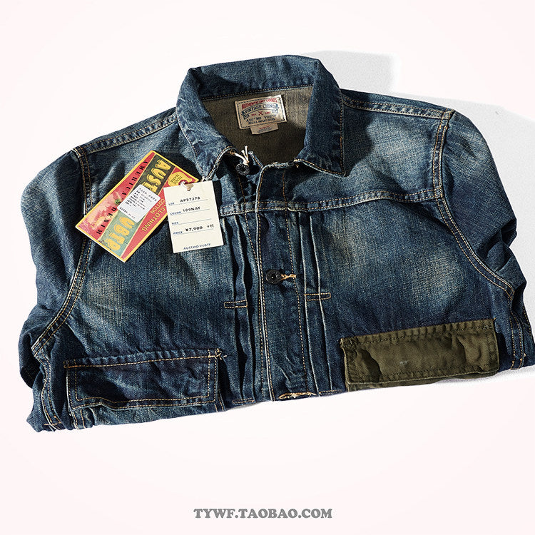 Mens Retro Denim Work Jacket