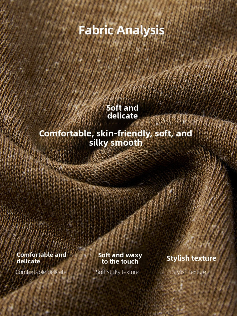 Mens Knitted Soft Polo Shirt