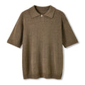 Mens Knitted Soft Polo Shirt